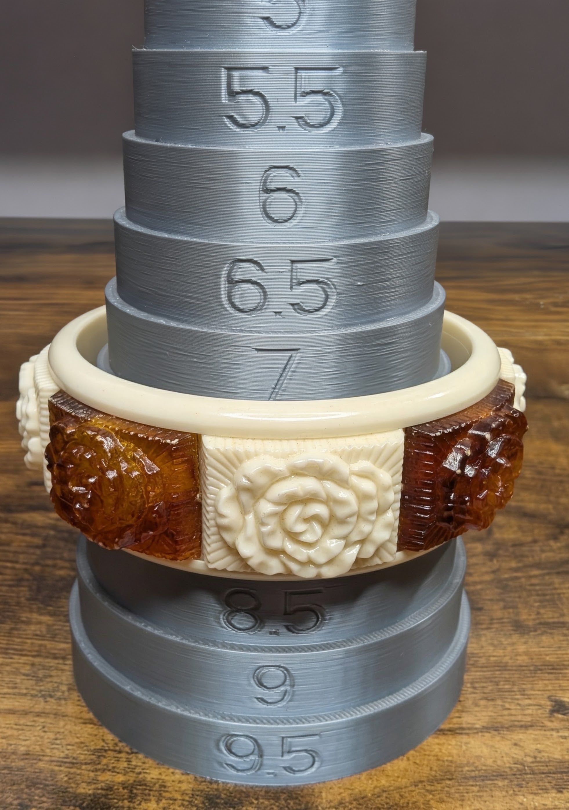Vintage Sarah Coventry "Coffee & Cream" Bangle Bracelet (1973)