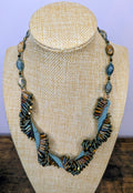Vintage Artisan Freeform Cellini Spiral Bead Necklace