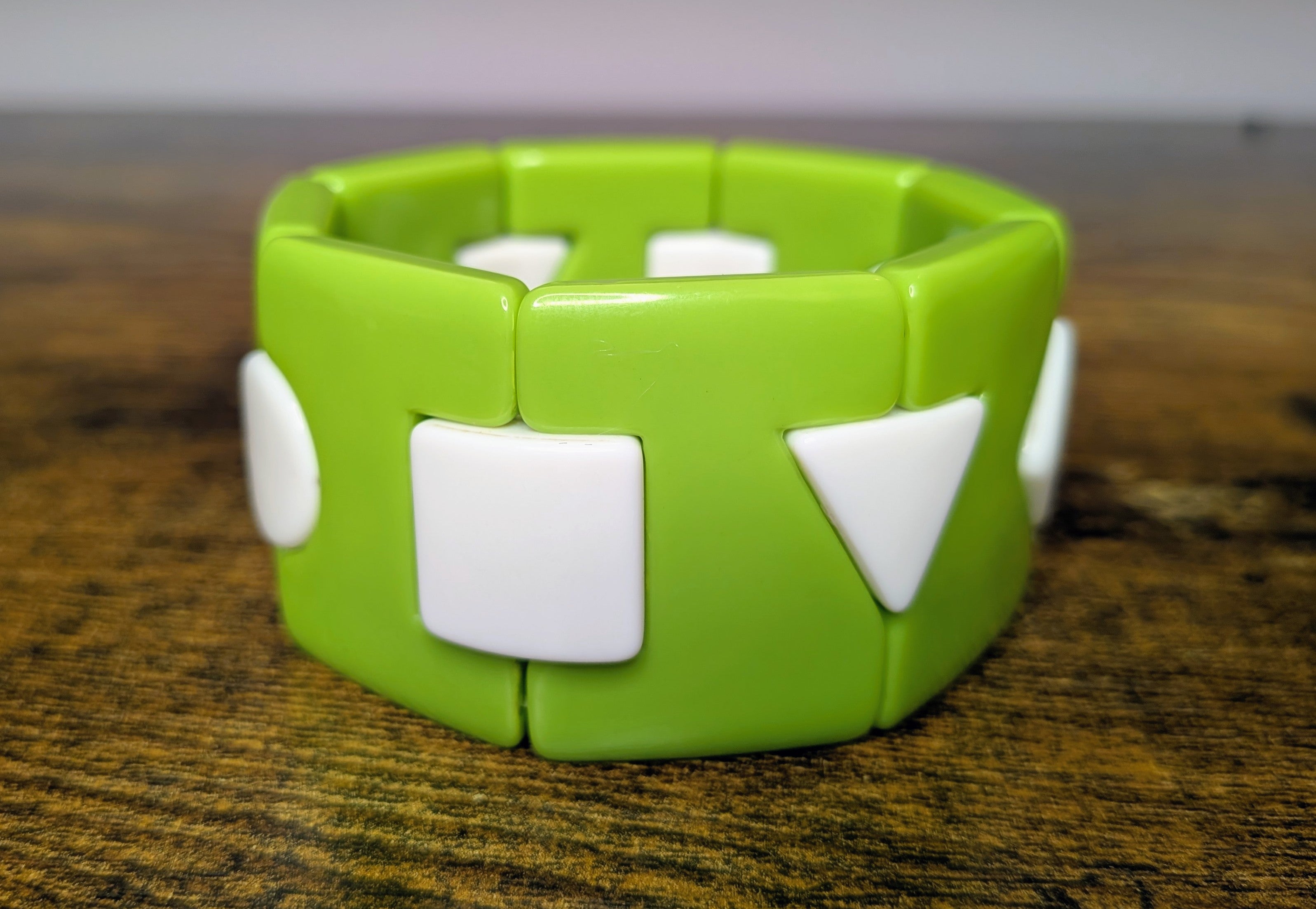Vintage Y2K Pop Art Geometric Stretch Bracelet