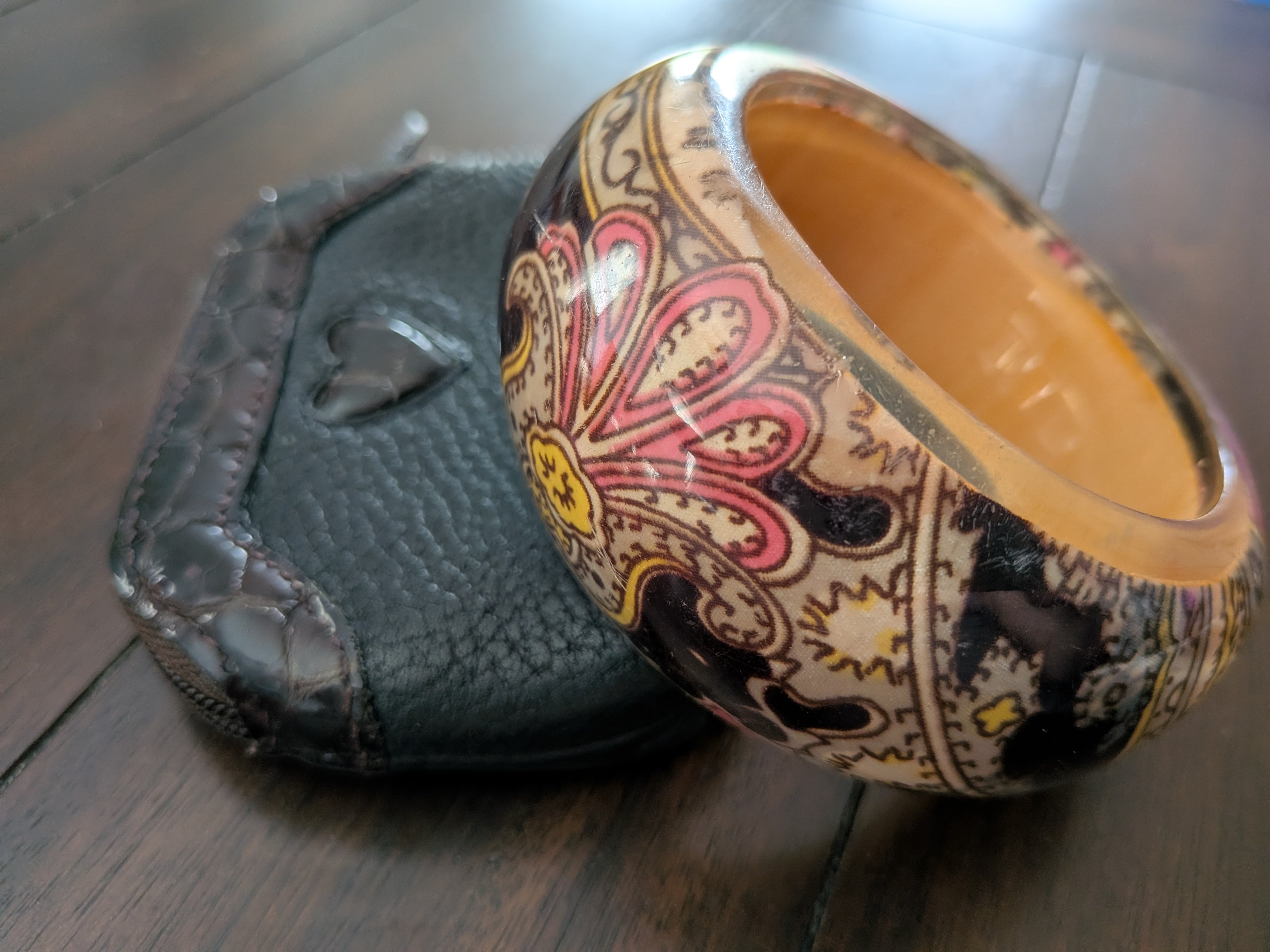 Vintage Chunky Paisley Bangle