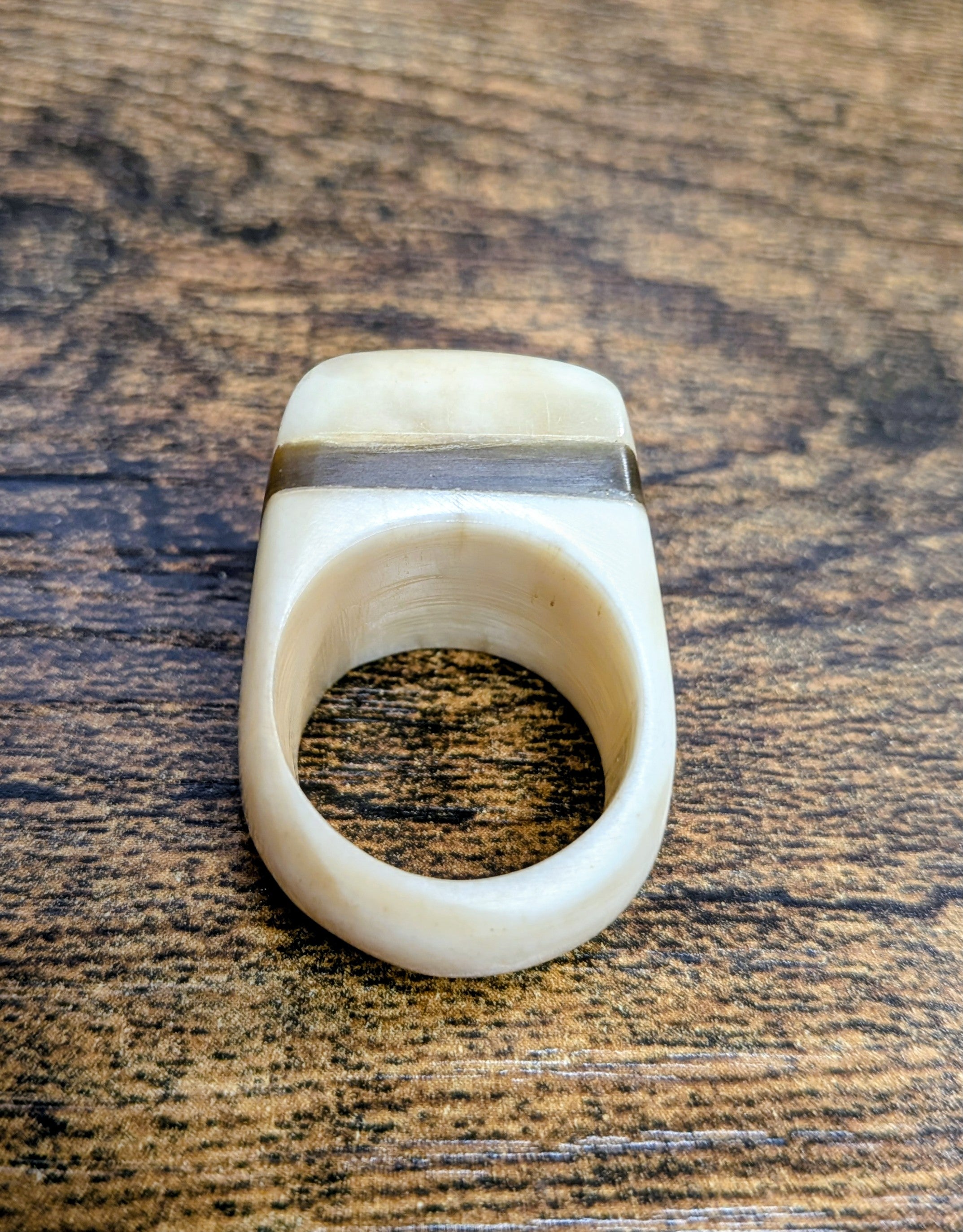 Vintage Tagua Nut Ring - South American
